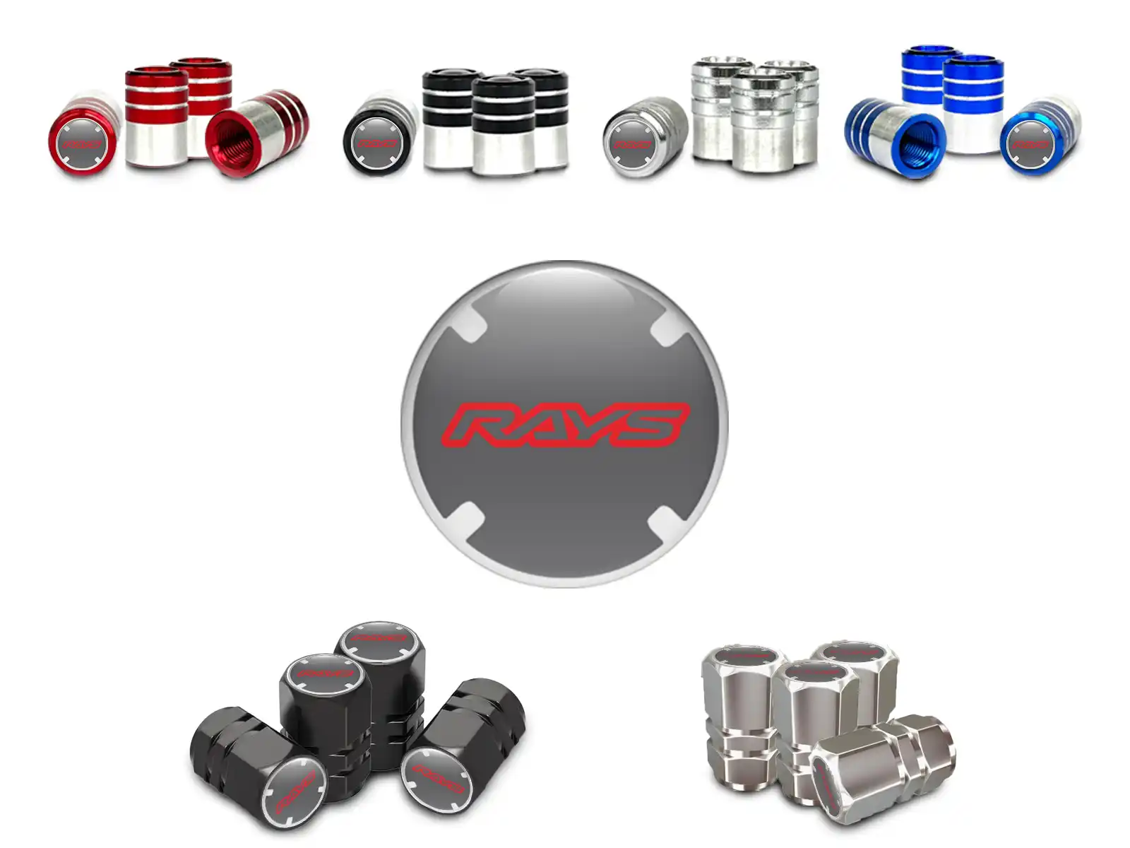 Rays Caps Tige Valve Camion Design Durable
